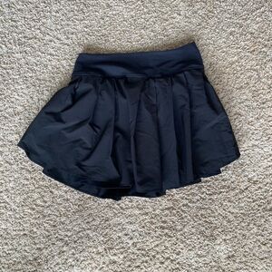 Old Navy High Waisted StretchTech Black Athletic Pleated Mini Skort